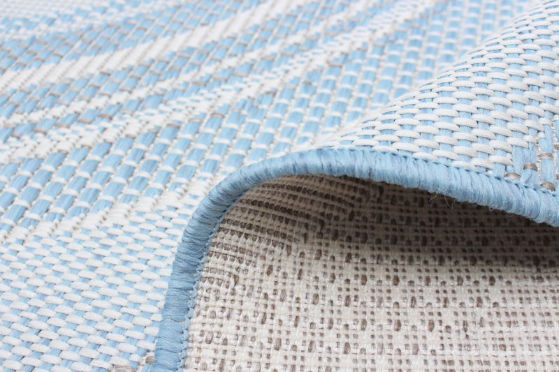 Carpette Neisha Modern bleu clair 5 pi 3 po x 7 pi 3 po