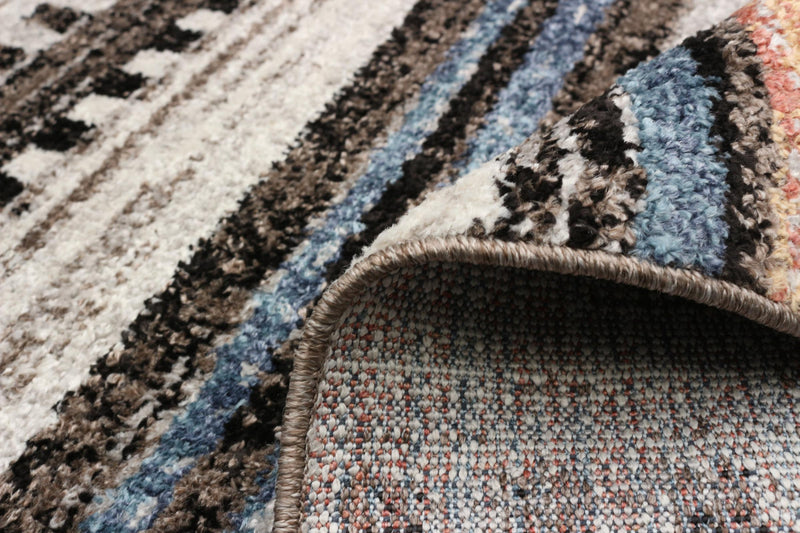  Carpette Vera Linear multicolore - 7 pi 10 po x 10 pi 5 po