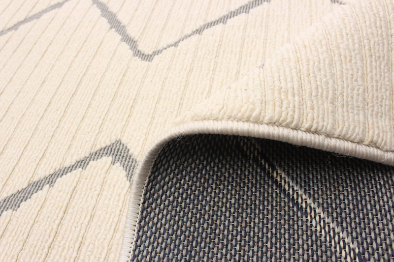 Carpette Kimi ivoire 5 pi 3 po x 7 pi 7 po