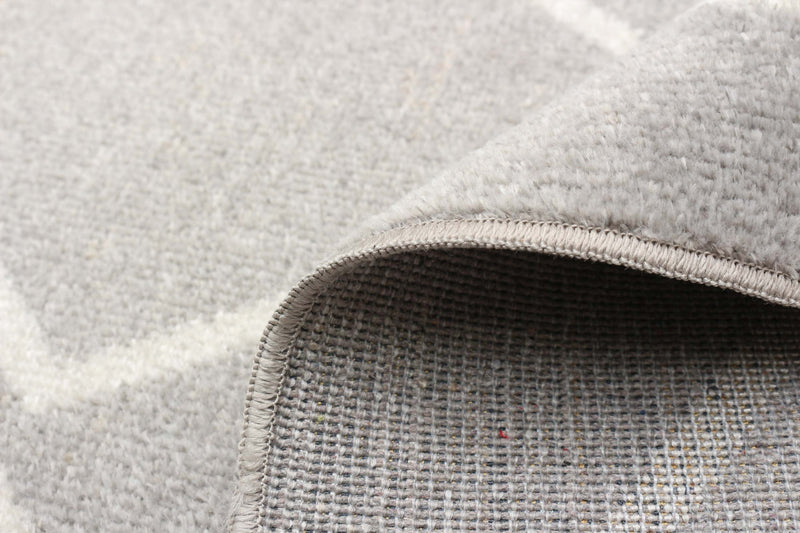 Carpette Kenza grise lavable à la machine - 2 pi 6 po x 8 pi 0 po