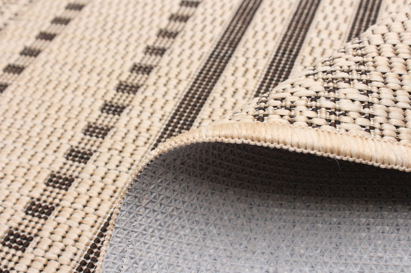 Carpette Wileen brun clair - 4 pi 4 po x 6 pi 5 po