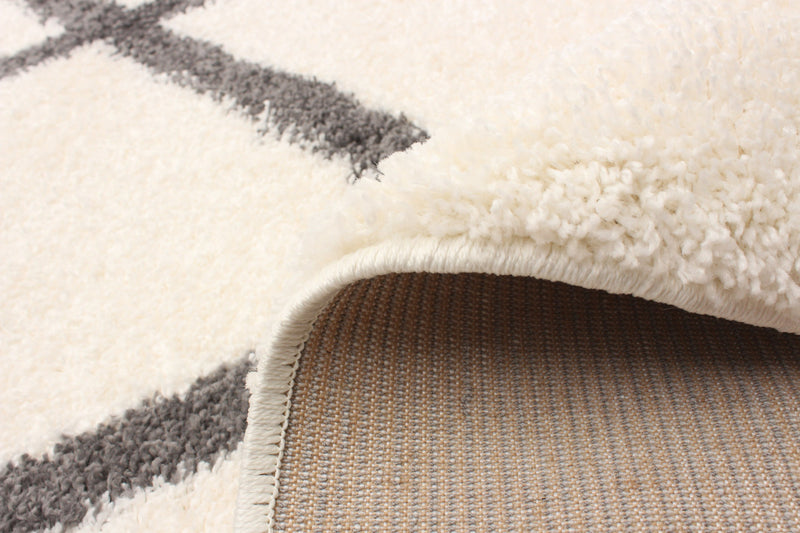 Carpette à poil long Sophia ivoire 3 pi 11 po x 6 pi 0 po