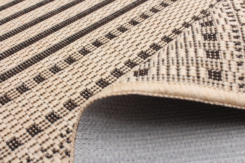Carpette Wileen brun clair - 2 pi 2 po x 3 pi 11 po