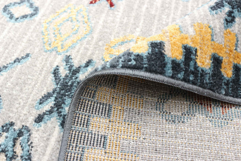 Carpette Gypsy grise lavable à la machine - 5 pi 0 po x 7 pi 0 po