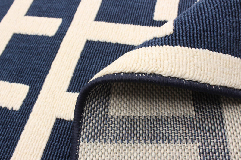Carpette Brangane bleue 6 pi 7 po x 9 pi 6 po