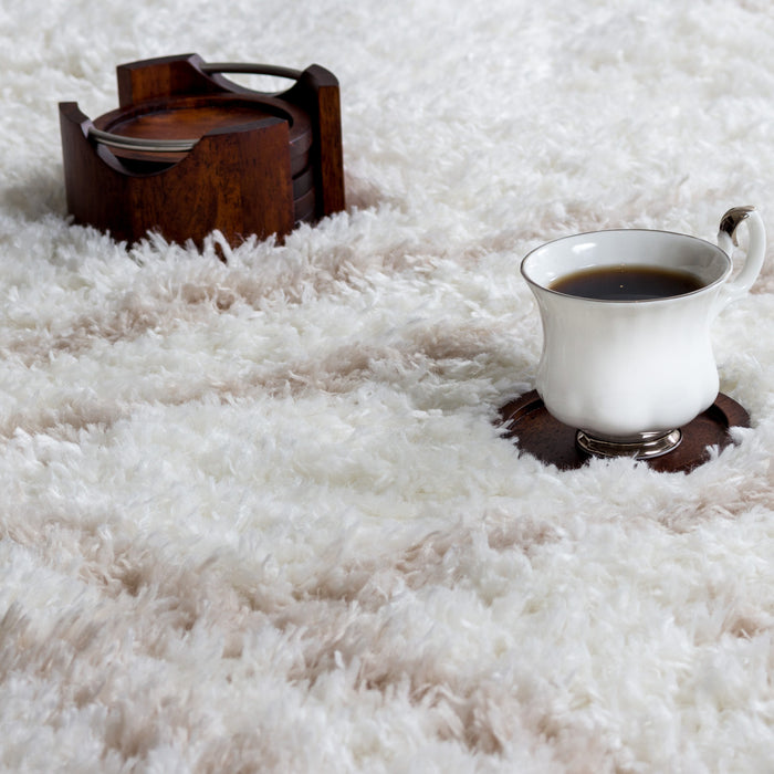 Carpette Ker crème à rayures 4 x 6