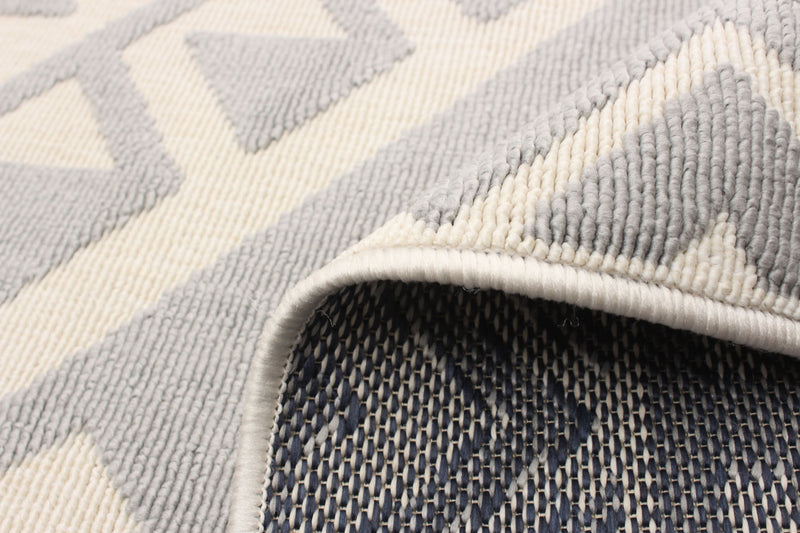 Carpette Gaia gris clair 5 pi 3 po x 7 pi 7 po