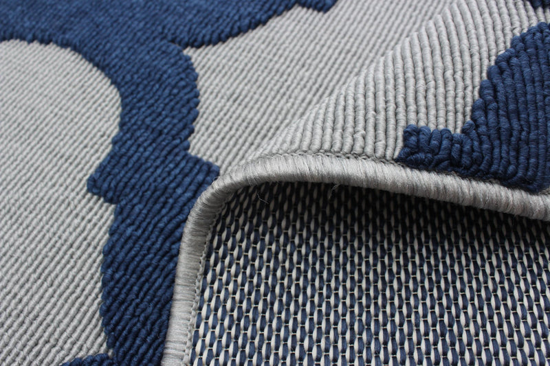  Carpette Sophie grisebleu marine - 2 pi 8 po x 4 pi 11 po