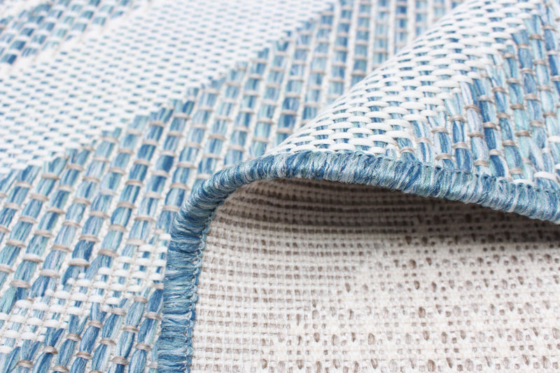Carpette Neisha Modern bleue 6 pi 7 po x 9 pi 6 po
