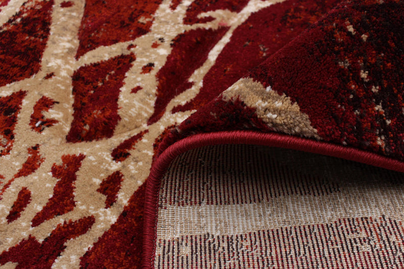 Carpette Cherokee rouge - 5 pi 3 po x 7 pi 3 po