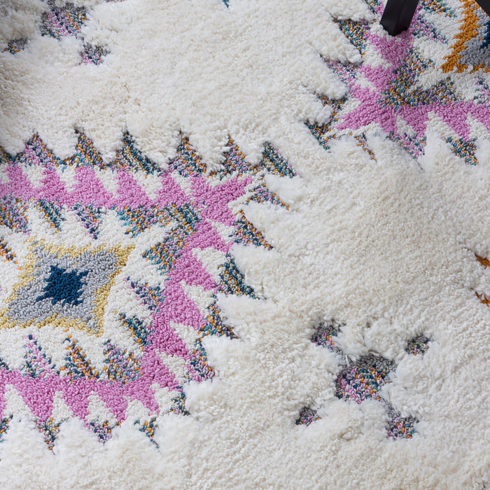 Carpette Lola à motifs de diamants 7 x 10