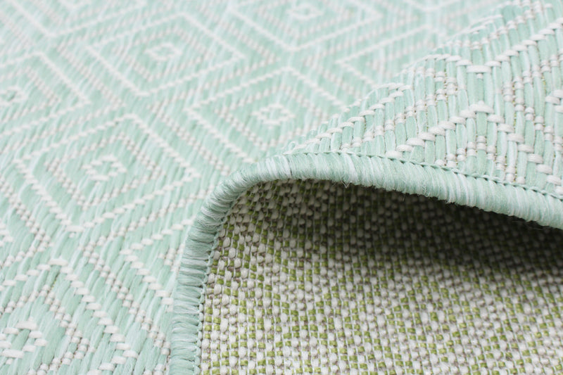 Carpette Neisha Diamond menthe 6 pi 7 po x 9 pi 6 po