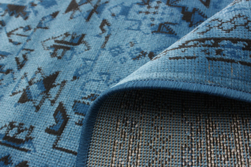 Carpette Awena bleue 3 pi 11 po x 5 pi 7 po