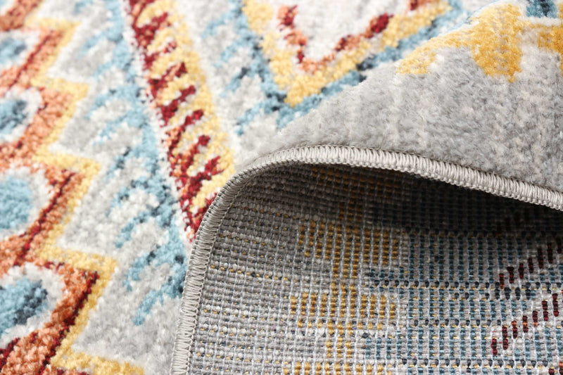 Carpette Gypsy bleue lavable à la machine - 3 pi 0 po x 5 pi 0 po