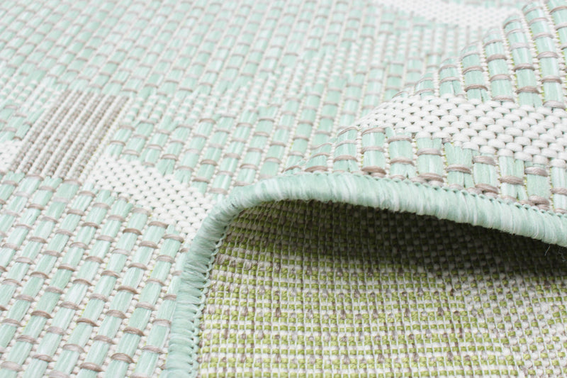Carpette Neisha Abstract menthe 6 pi 7 po x 9 pi 6 po