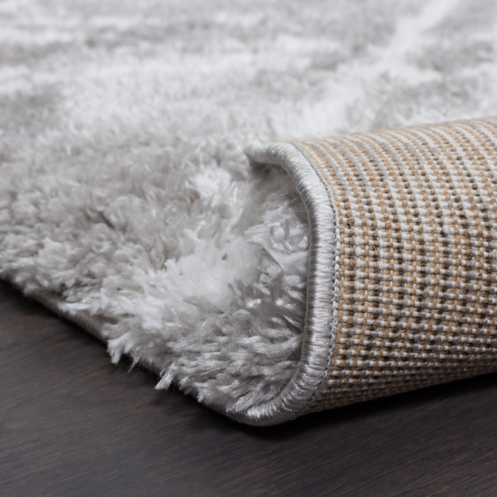 Carpette Ker grise à rayures 5 x 8