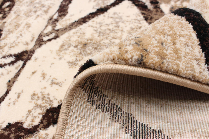Carpette Cherokee doréechocolat - 5 pi 3 po x 7 pi 3 po