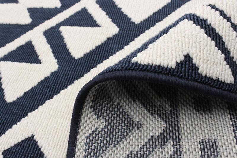 Carpette Gaia bleue 3 pi 11 po x 5 pi 7 po