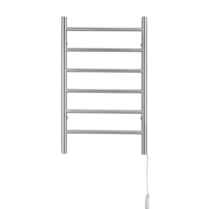 Porte-serviettes chauffant électrique Comfort d’Ancona 6 barres, câblé et branché - AN-5307