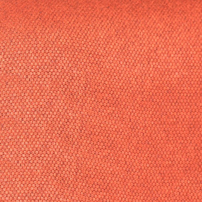 Fauteuil d’appoint Aimy de 28 po en tissu d’apparence lin avec pattes cylindriques en bois - orange