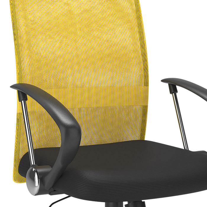 Chaise de bureau réglable Andre de 24 po en mailles - jaune
