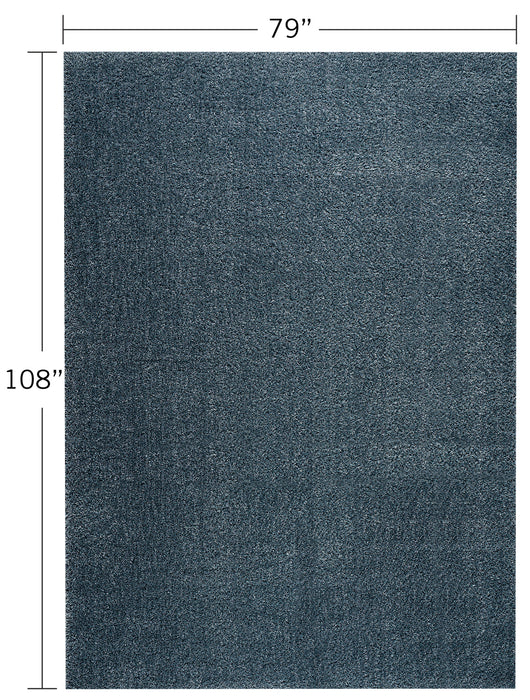 Carpette Ankara bleue - 6 pi 7 po x 9 pi
