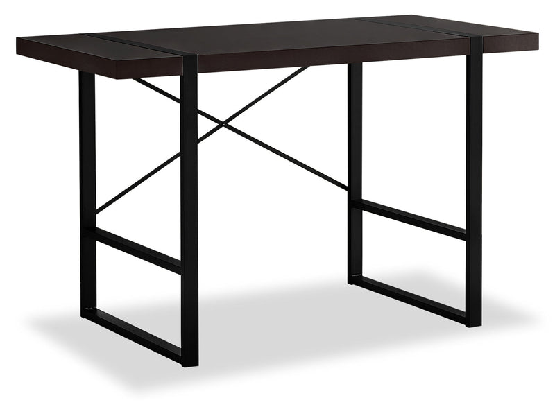 Bureau Avery de 49 po d’apparence bois recyclé - brun