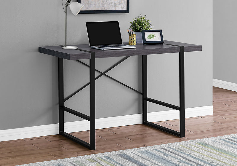 Bureau Avery de 49 po d’apparence bois recyclé - gris foncé