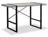 Bureau Avery de 49 po d’apparence bois recyclé - gris