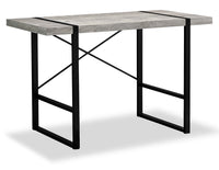 Bureau Avery de 49 po d’apparence bois recyclé - gris