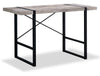 Bureau Avery de 49 po d’apparence bois recyclé - taupe