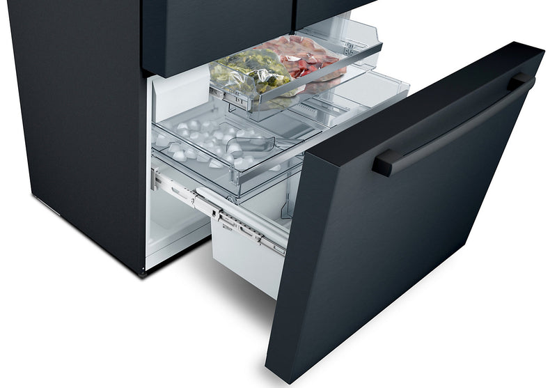 Réfrigérateur Bosch de série 800 de 21 pi3 à portes françaises - B36CT80SNB