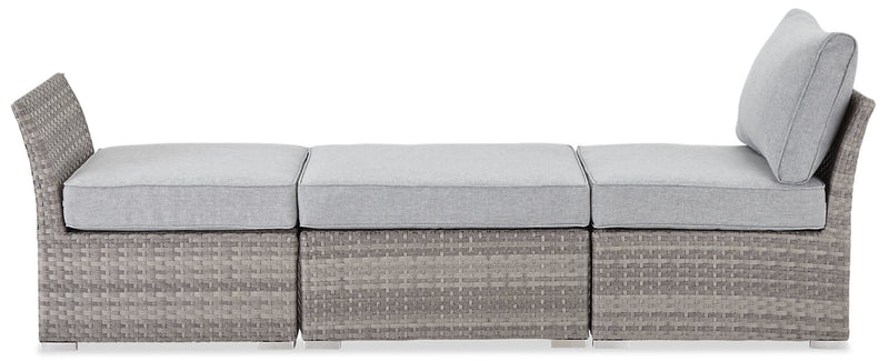 Ensemble de conversation Bermuda 6 pièces avec toit pour la terrasse à l’extérieur - osier en résine tressé à la main, résistant aux rayons UV et aux intempéries - gris