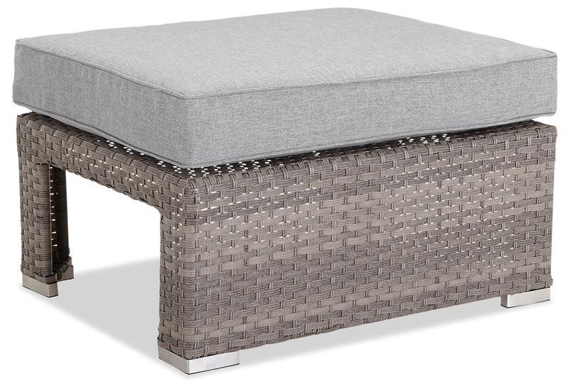 Ensemble de conversation Bermuda 6 pièces avec toit pour la terrasse à l’extérieur - osier en résine tressé à la main, résistant aux rayons UV et aux intempéries - gris