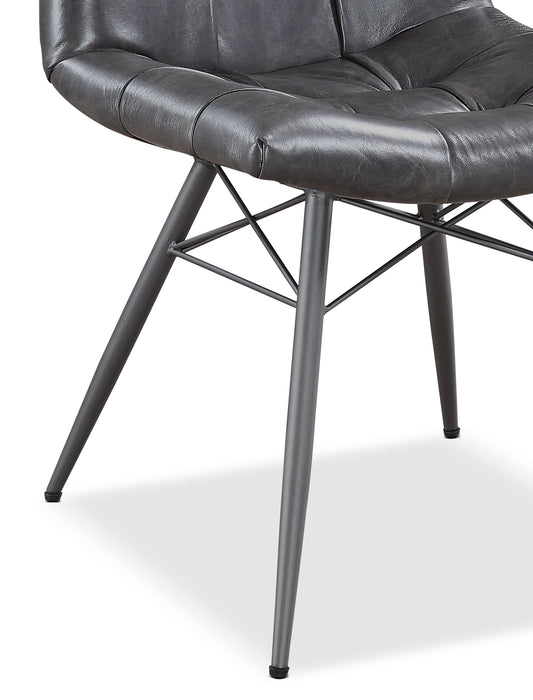 Ensemble de salle à manger Bowery 5 pièces en sheesham et en métal avec table de 80 po (L) et 4 chaises Avis - brun