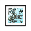 Œuvre d’art murale encadrée noire et mate « Palm 03 » 30 x 30