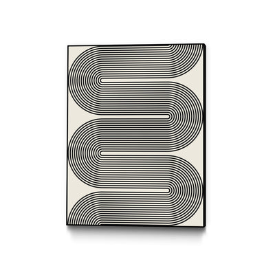 "Simplicity Xvi" Canvas Framed Black 18x24 Wall Art