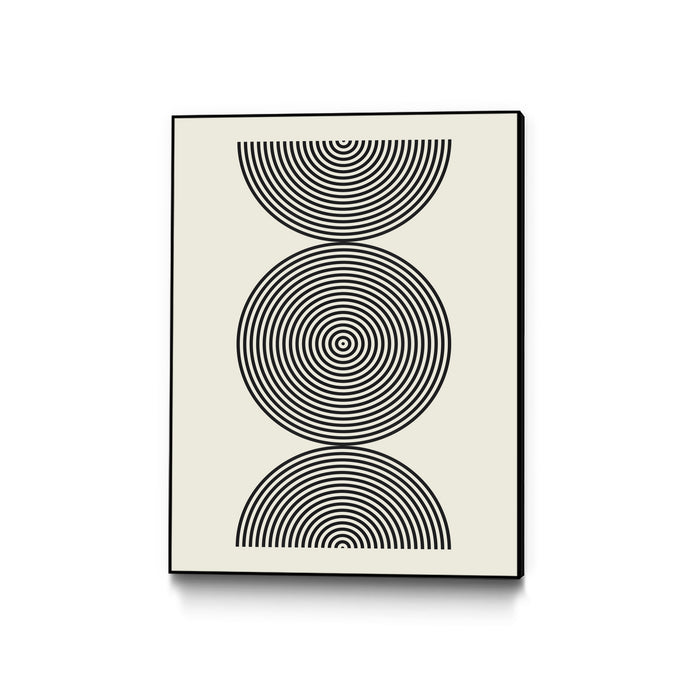 Œuvre d’art murale sur toile encadrée noire « Simplicity Ii » 24 x 32