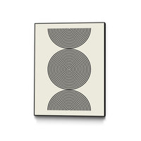 Œuvre d’art murale sur toile encadrée noire « Simplicity Ii » 30 x 40