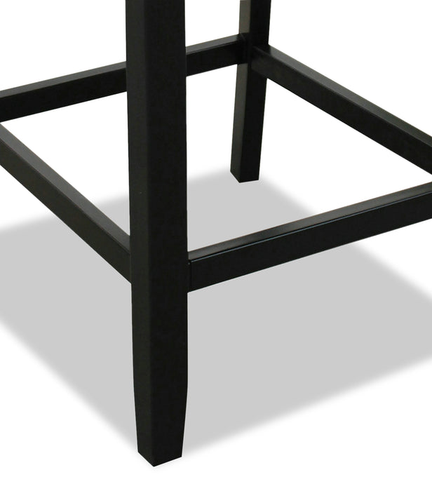 Ensemble de salle à manger Cami 7 pièces de hauteur comptoir avec table carrée de 54 po (L) avec dessus en marbre véritable et 6 chaises grises