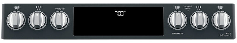 Cuisinière intelligente électrique Café de 5,7 pi³ avec convection européenne véritable - noir mat - CCES700P3MD1