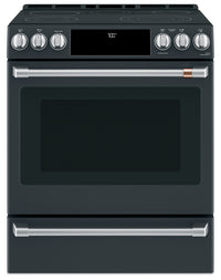  Cuisinière intelligente électrique Café de 5,7 pi³ avec convection européenne véritable - noir mat -…
