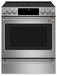  Cuisinière intelligente électrique Café de 5,7 pi³ avec convection européenne véritable et grilles a…