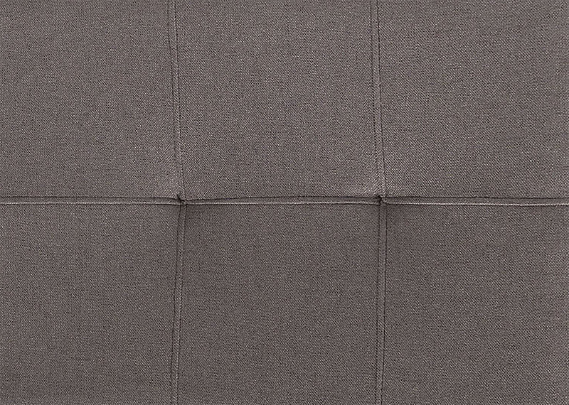 Chaise de salle à manger Chelsea en tissu d’apparence lin - brune