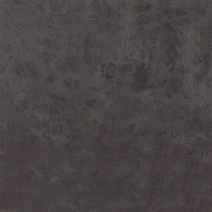 Tabouret 30 po bar Coty en tissu de cuir végétalien et en métal - gris