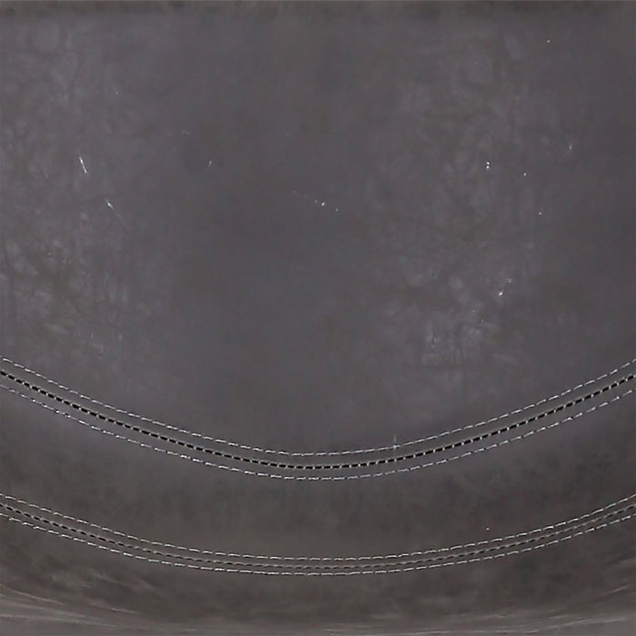 Tabouret Coty de hauteur comptoir en tissu de cuir végétalien et en métal - gris