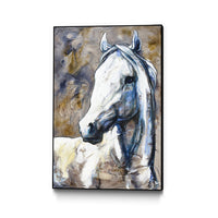 Œuvre d'art murale sur toile encadrée noire « Lily Of The Valley » 24 x 36