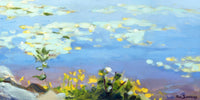 Œuvre d’art murale Giant Art « Little Lily Sunday » 72 x 36