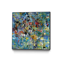 Œuvre d'art murale sur toile encadrée noire « Carpe Diem 2 » 20 x 20