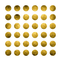 Œuvre d’art murale Giant Art « Golden Spots White » 54 x 54